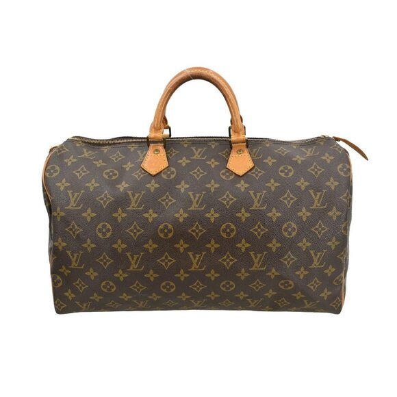 LOUIS VUITTON MONOGRAM SPEEDY 40 DUFFLE HANDBAG M41522 VI883 YQ01022 - Picture 1 of 8